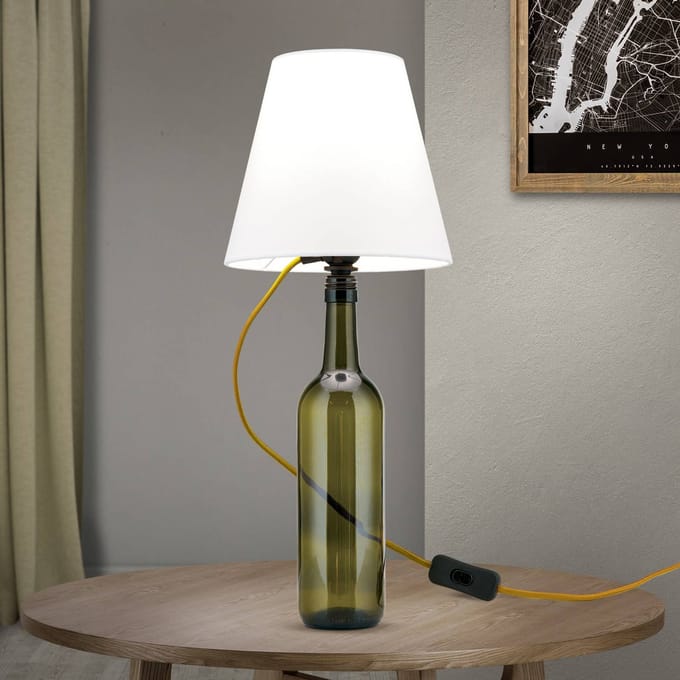 ORION E27-fitting BOTTLE, kabel goud, lengte 200 cm
