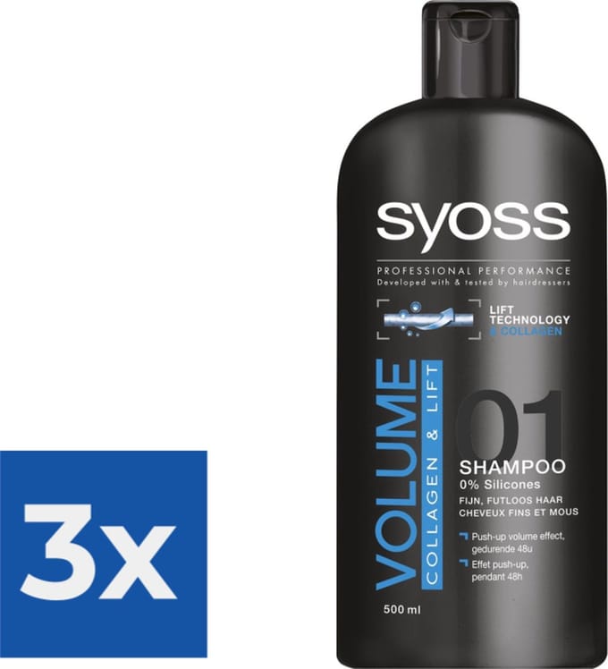 Syoss Shampoo Volume - Voordeelverpakking 3 stuks