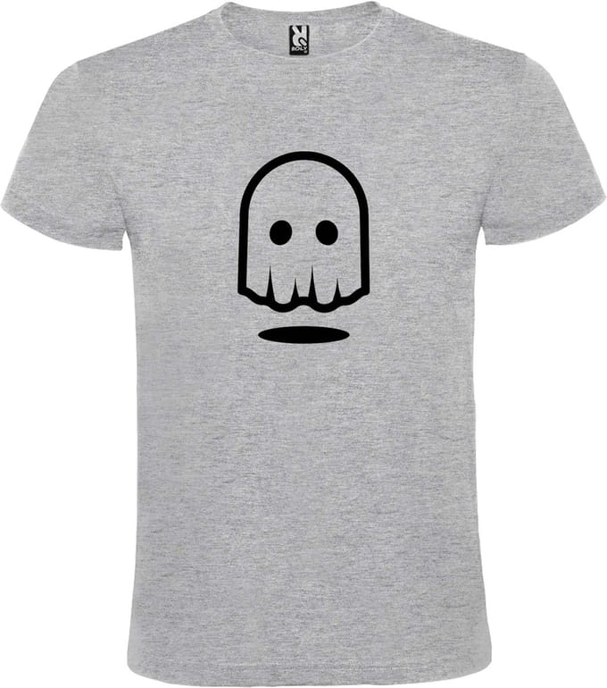 Grijs T-shirt ‘Spookje’ Zwart maat M
