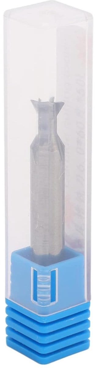 Dailygoods- Dovetailfrees 6mm - Harde Metaal Frees - Snelle Boor/Snede - 50mm Lengte - 4 Groeven - Universele Shank