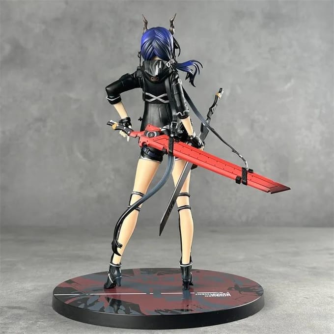 Animatie Speelgoed Arknights Ch'en Figuur Hoge Kwaliteit 25cm Beeldjes gray