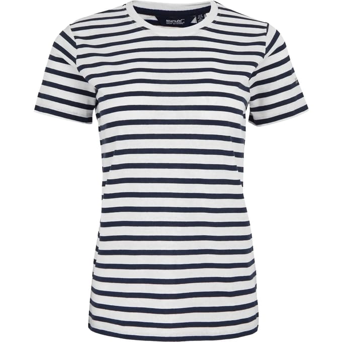 Dames Bayletta T-shirt met korte mouwen en strepen