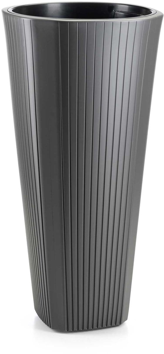 HowHomely Mora Serie - Hoge Bloempot - Antraciet - 39xh81 cm