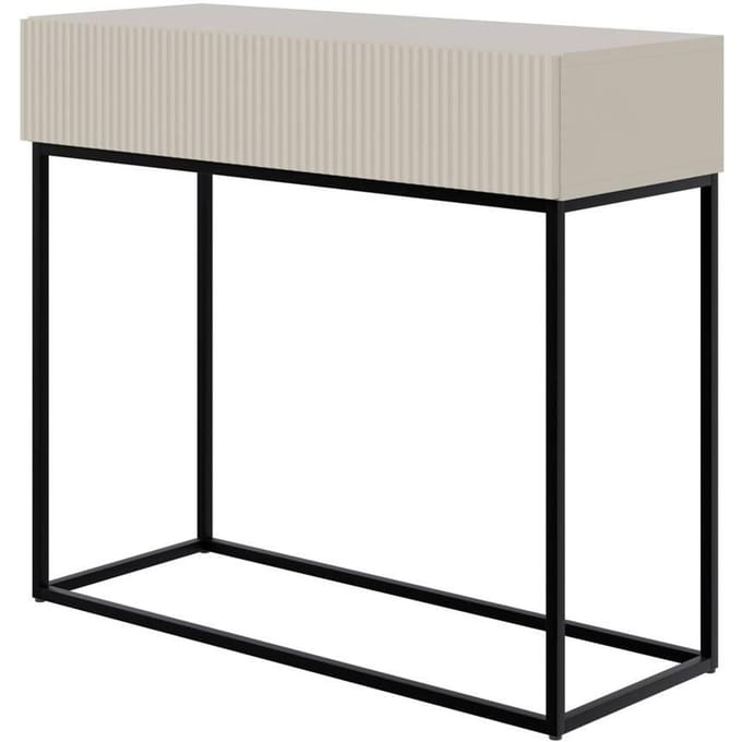 Selsey Veldio - Console 90 cm - Grijs beige met zwarte poten