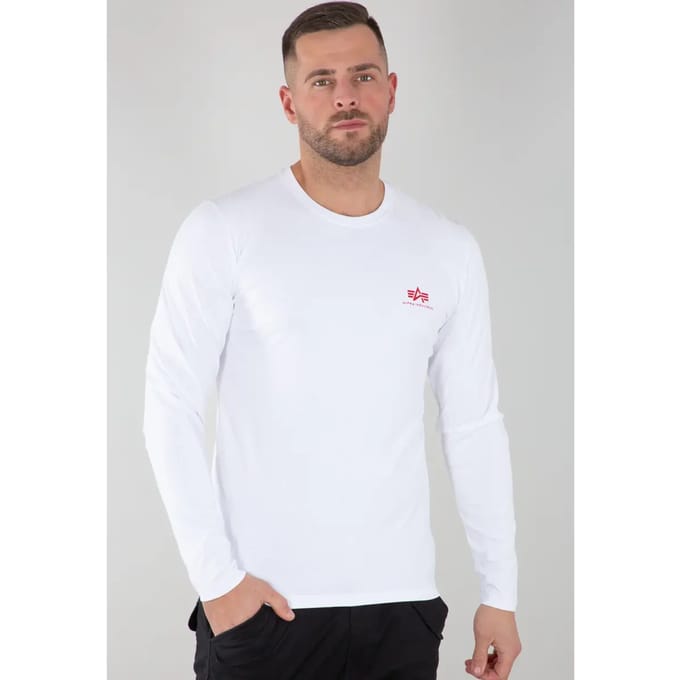 T-shirt met lange mouwen Alpha Industries Back Print Heavy