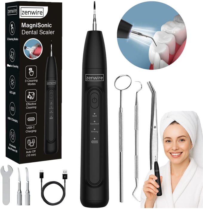 Zenwire J09 Ultrasone Tandsteenverwijderaar - 3 Standen - LED - USB-C
