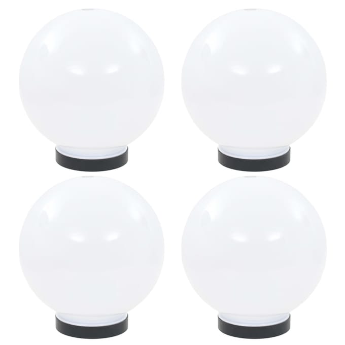 vidaXL LED-bollampen 4 st rond 20 cm PMMA