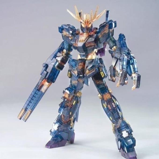 Nouveau XINGDONG Modèle 1/144 HG Unicorn Banshee Couleur Limitée-transparent Version Cinéma Kit de Modèle à Assembler Figurine d'Action Modèle gray