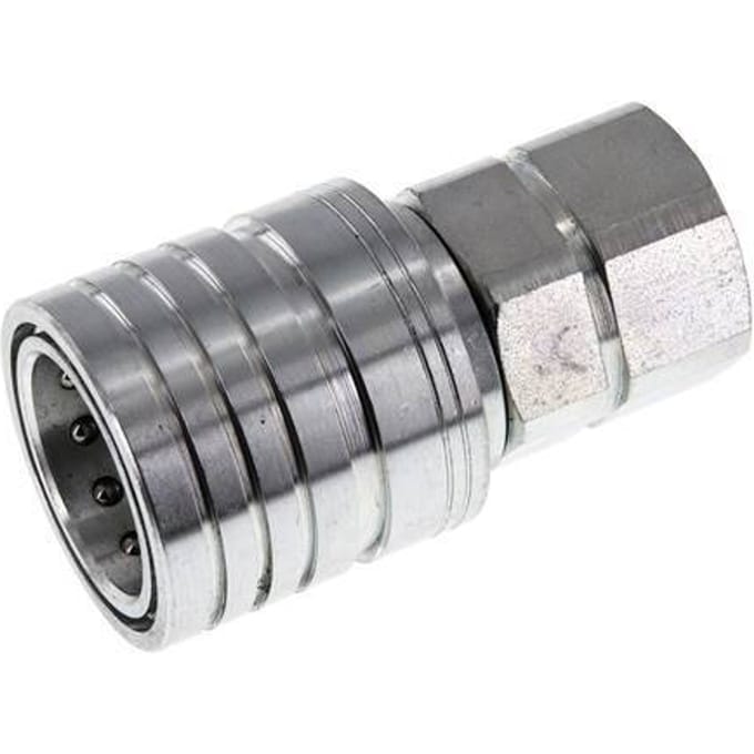 Stalen DN 25 Hydraulische Koppeling Snelkoppeling M30x1.5 Binnendraad ISO 7241-1 A D 34.3mm