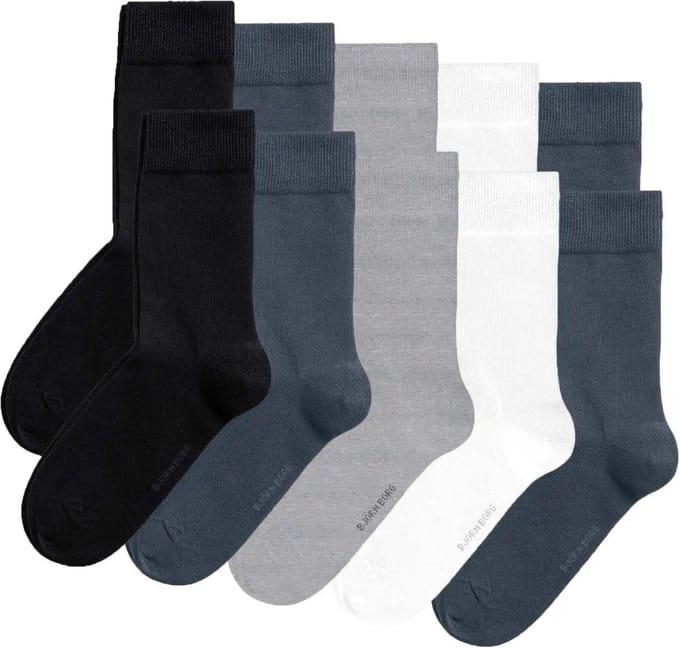 Bjorn Borg 10-Pack Sokken Multicolour - Maat 41-45 - Heren - Halfhoge sokken