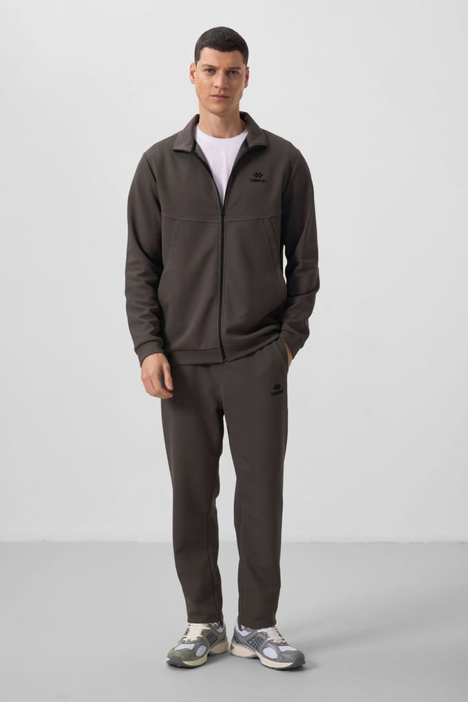 Heren Longsleeve Zip Sweatshirt en Broeken Set