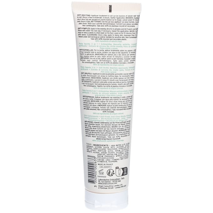 Embryolisse Anti-Imperfection 3 in 1 Secret Paste Masker 100 ml