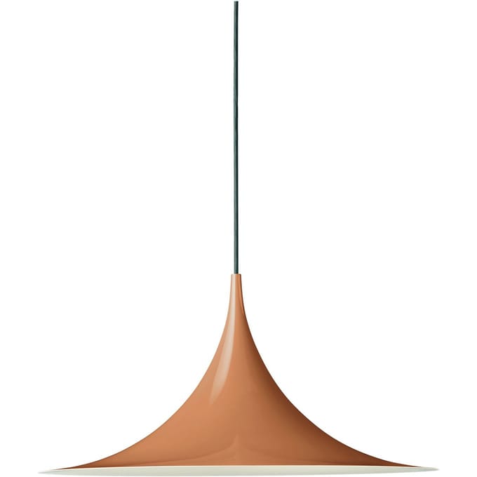 Gubi Hanglamp Semi, Ø 47 cm, pompoen-roestbruin glanzend