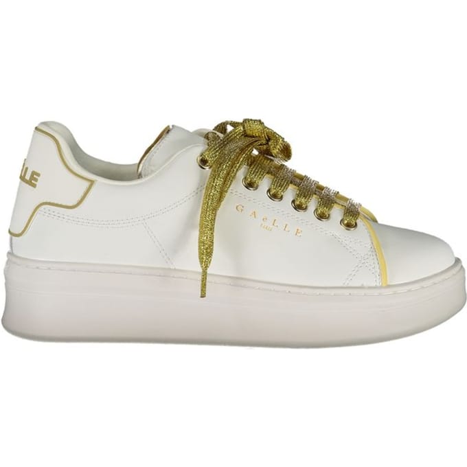 Gaelle Paris Bianco Polyurethaan Dames Sneakers