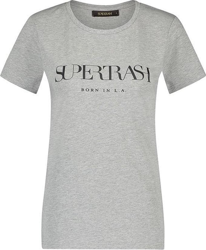 Supertrash - T-Shirt - T Shirt Dames - Grijs - Maat S