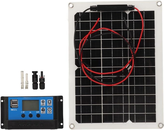 Zonnepaneel Kit - Draagbare Energie - Off-Grid Opladen - Waterproof Controller - 300W Vermogen - Zwart