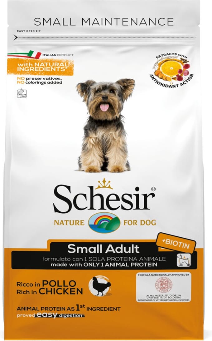 6x Schesir Hondenvoer Dry Small Kip 2 kg
