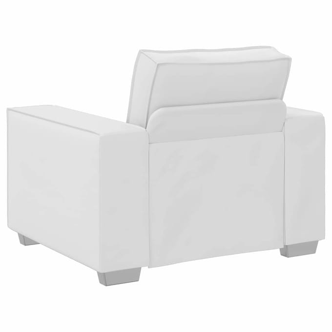 vidaXL - Sofa - Stoel - Wit - 100 - cm - Kunstleer