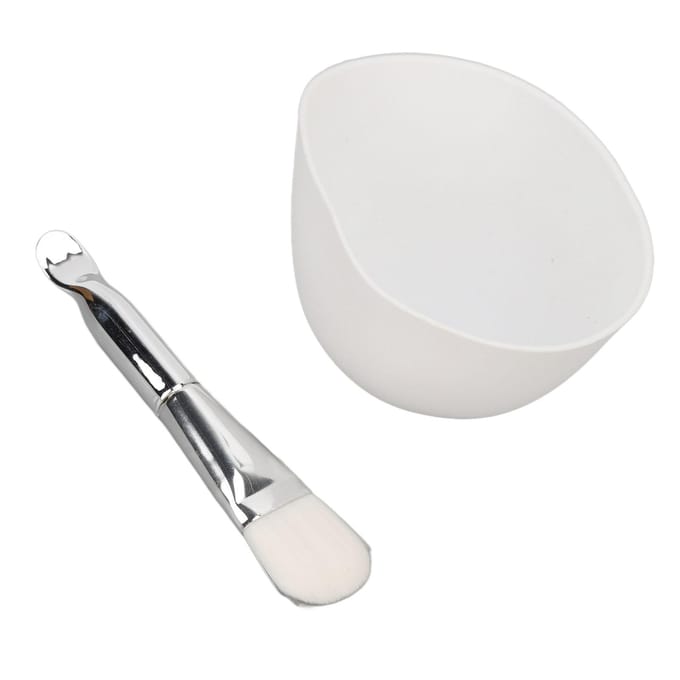 Gezichtsmasker Kom Set DIY Herbruikbaar Kneedbaar Opvouwbaar Grote Diameter Gezichtsmasker Mengkom white