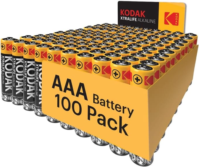 Kodak XTRALIFE Alkaline batterij AAA 100 pack