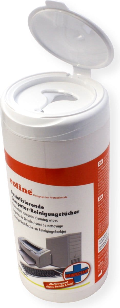 ROLINE Desinfecterende Computer reinigingsdoekjes, 100 pcs.