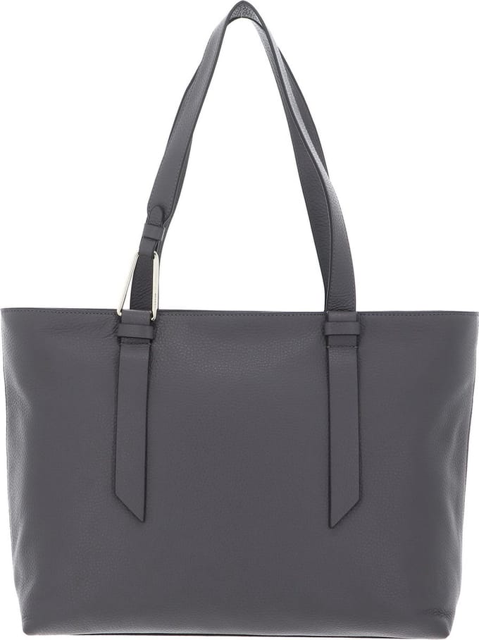 COCCINELLE Leren Schoudertas Malory Handbag Grafite Grijs