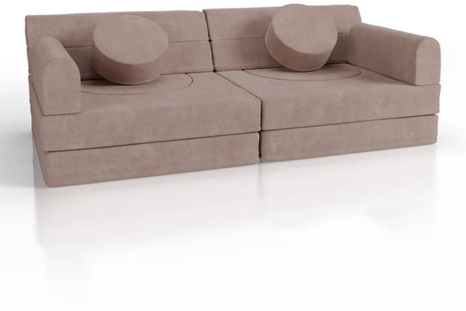 Kinderbank Kayo - Corduroy - Incl. Kussens - Rosa
