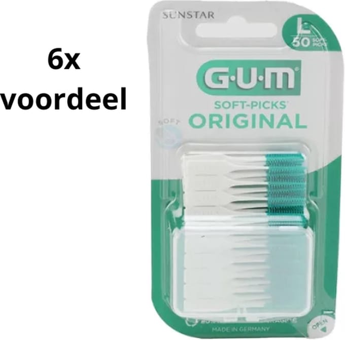 GUM Soft-Picks Large - 6 x 50 stuks - Voordeelverpakking