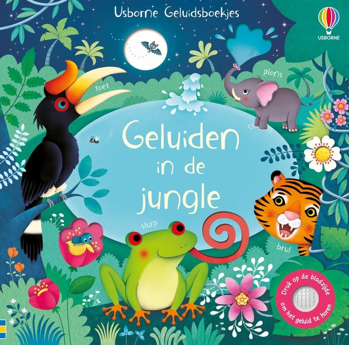 Geluiden in de jungle - geluidenboek 1 jr+