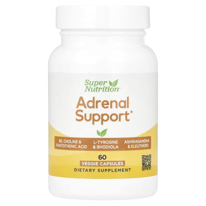 Supervoeding, ondersteuning voor de bijnieren, 60 vegetarische capsules