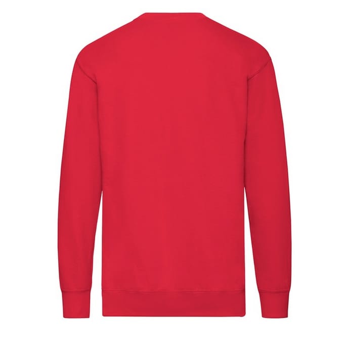 Fruit of the Loom Heren Lichtgewicht Set-In Sweatshirt (Rood)