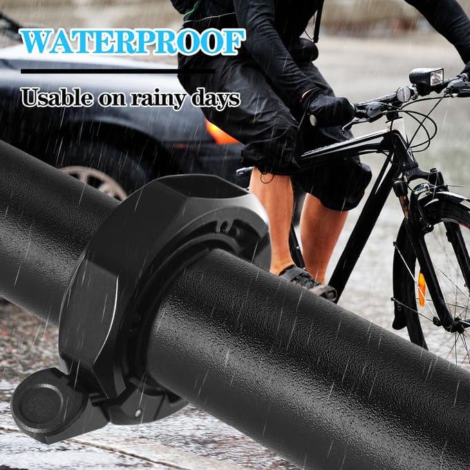 Fietsbel Fietsringbel met luid helder geluid voor mountainbike racefiets elektrische fiets 2 PCS zwart