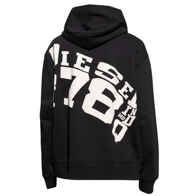 Diesel zwarte hoodie met groot logo aan de achterkant
