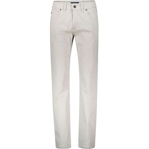 Gardeur Broek Bill Fine Pattern Cotton Comfort Stretch Soft Wash-out Effects Licht Beige / male