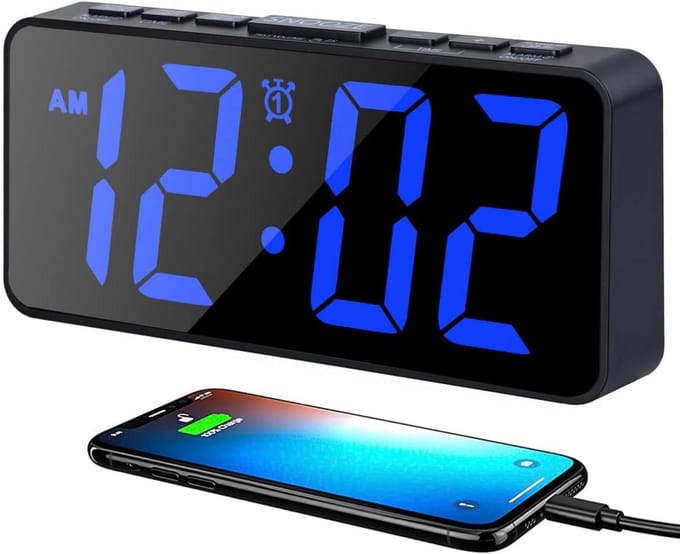 Digitale Wekker met Dimmer en Snooze Functie voor Slaapkamer