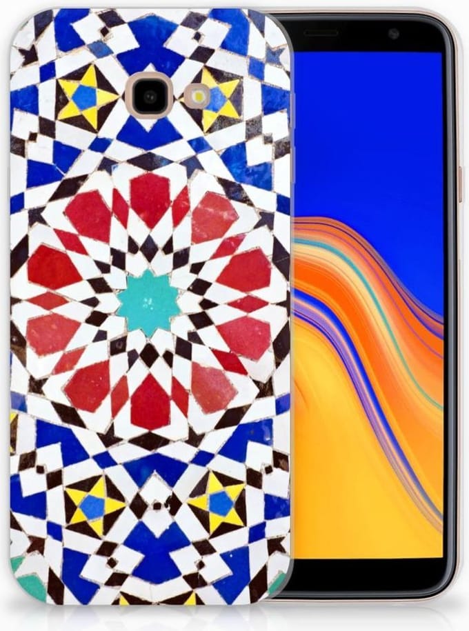 Samsung Galaxy J4 Plus (2018) TPU Siliconen Hoesje Mozaïek