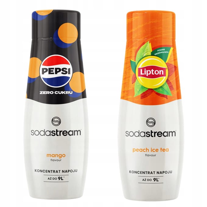 SodaStream - Concentraten Set - Pepsi Max Mango - Lipton Ice Tea Perzik