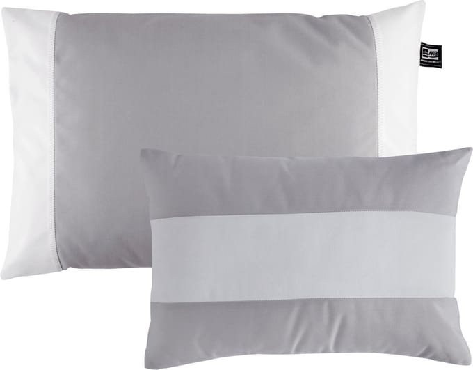 Marine Business Waterproof grijs witte Kussens - 2 stuks