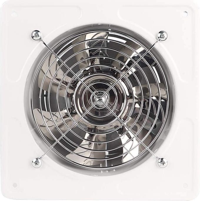 Axial Exhaust Blower Flow Fan for Warehouse Restaurant Garage - White .
