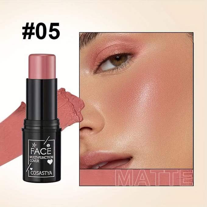 Maquillage Visage Contouring Stick Bronzer Enlumineur Multifonctionnel Éclaircissant Blush Stick Maquillage Visage Cosmétiques