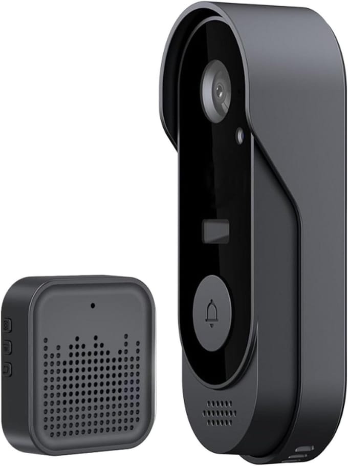 Video Deurbel - Slimme Camera - Huis Beveiligen - Bewegingsdetectie AI - 164 x 92 cm - Zwart