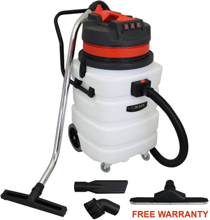 Maxblast industriële nat/droog stofzuiger - zwart - 90l - 3000w