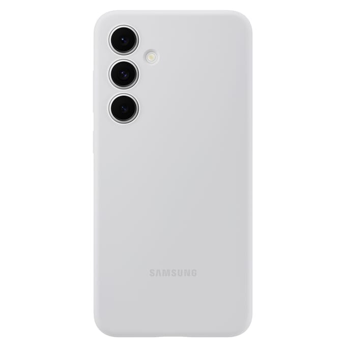 Samsung Silicone Case - Geschikt voor Samsung Galaxy S24 FE - Grijs
