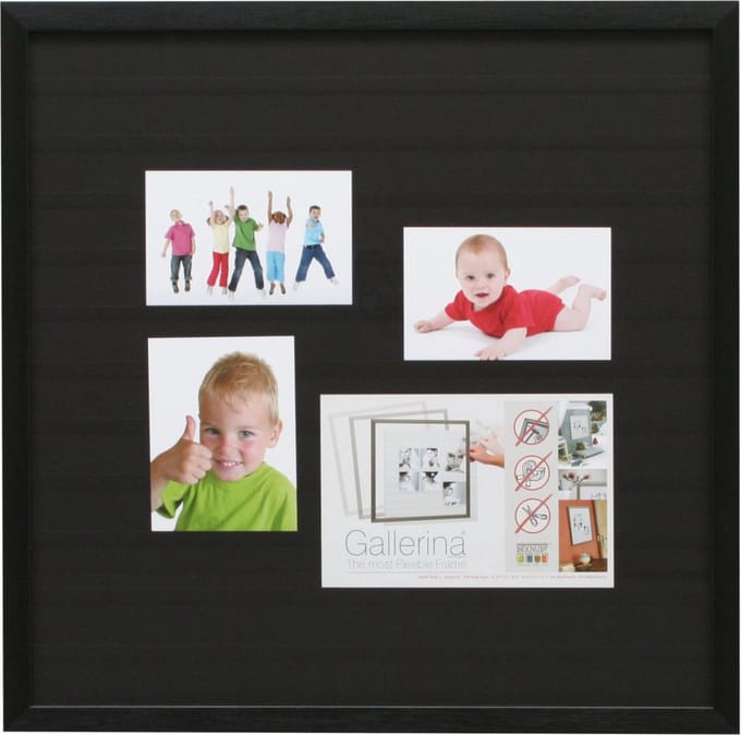 Deknudt Frames multifotolijst S41VH2 G - zwart - gallerina - 50x50 cm