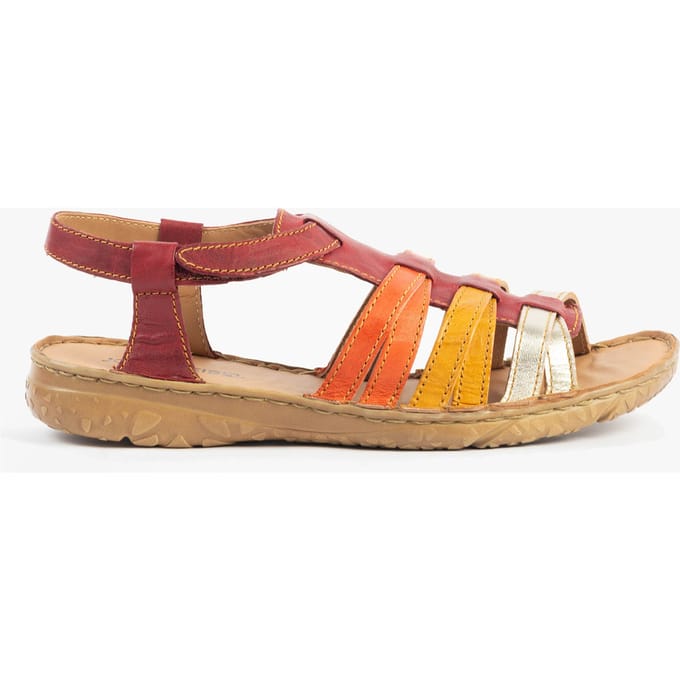 Josef Seibel Ivy 02 Dames Sandalen Rood-multi
