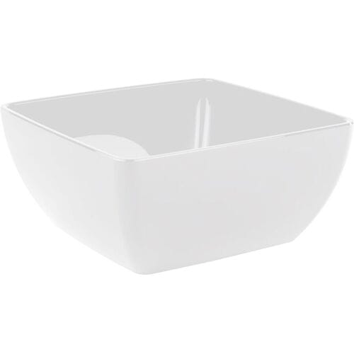 GGM Gastro (6 Stück) Schale - FRIENDLY - PET - 3,8 Liter - eckig - Weiß