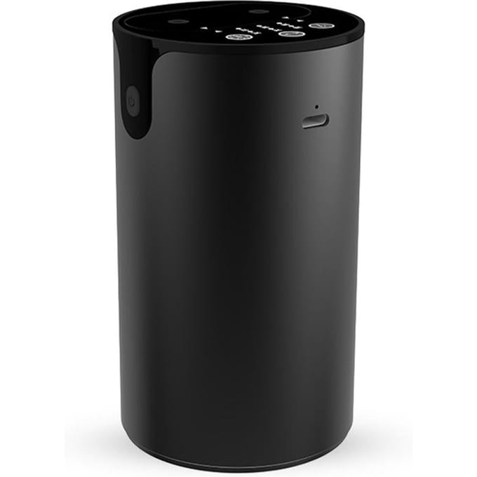 Essentiële olie diffuser voor thuis Stille slimme automatische aroma diffuser Dubbele spuitmond Anti-lek 20ML Klein zwart