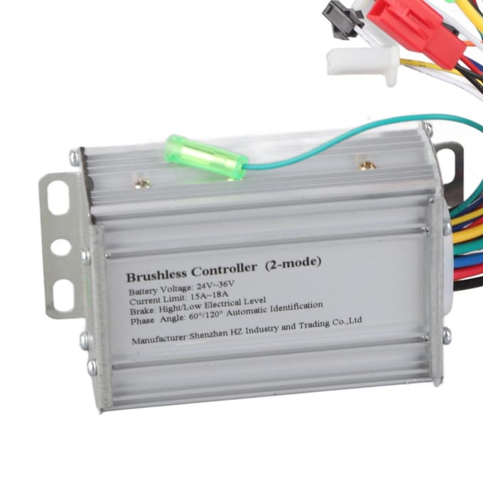 350W Elektrische Fiets Borstelloze Snelheidsmotor Controller voor Elektrische Scooter24V36V white
