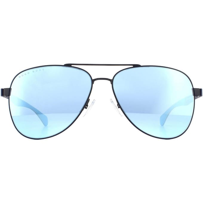 Hugo Boss Zonnebril 1077/s Fll/3j Heren Spiegelend Matblauw/blauw