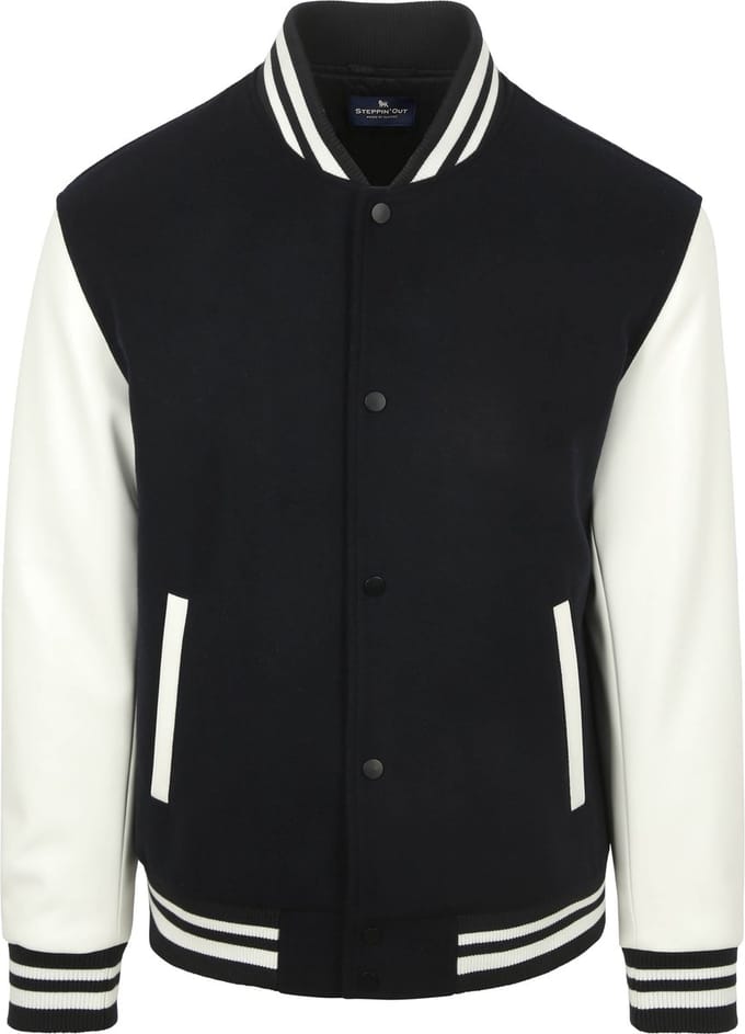 Steppin' Out Varsity Jack Navy - Maat L - Heren - Tussenjas